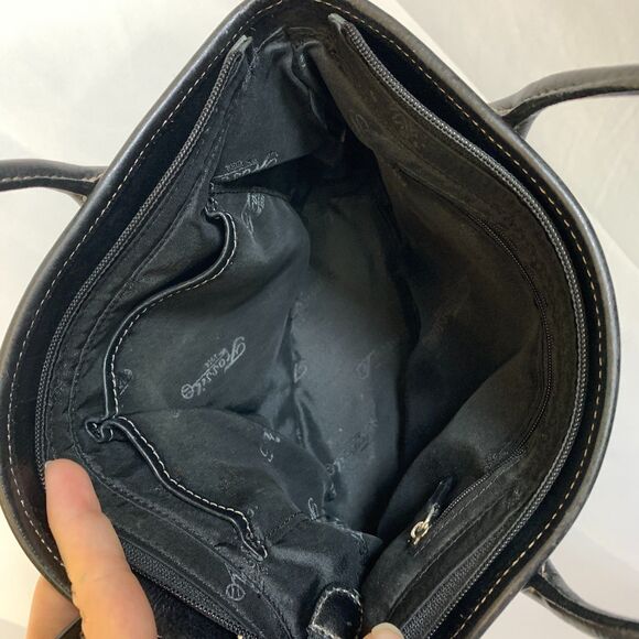 Vintage Fossil Forever Paisley Tapestry Purse Leather Accents Boho Y2K - Picture 9 of 16